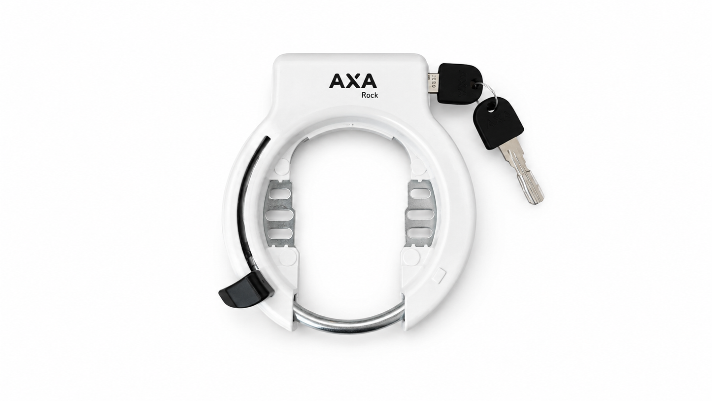 Cykellås AXA Hvid