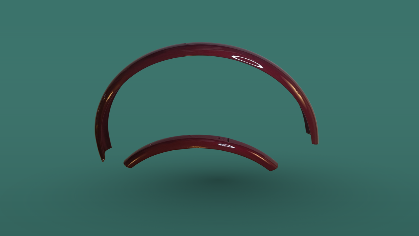 Bordeauxrød Norden Skærmsæt