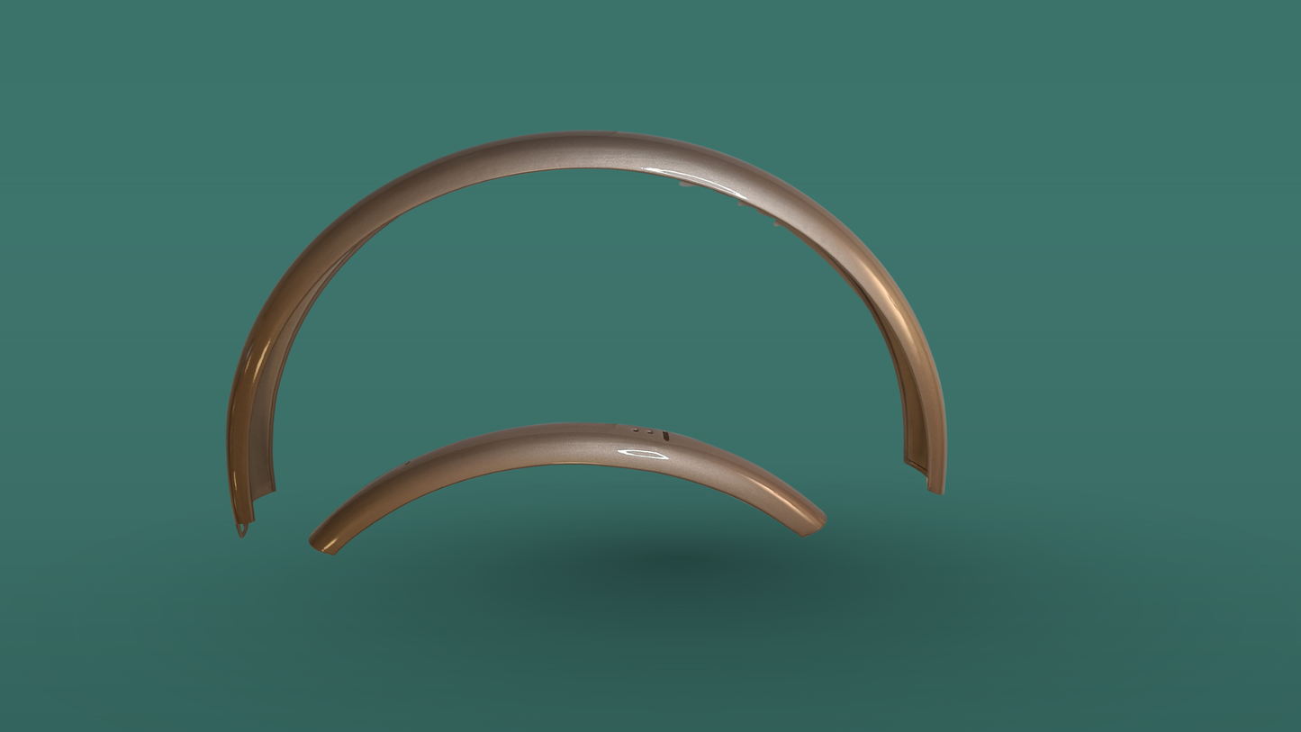 Champagnefarvet Norden Skærmsæt