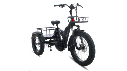 VogueSenior elcykel Diablo Big Foot Sort 3 hjulet elcykel