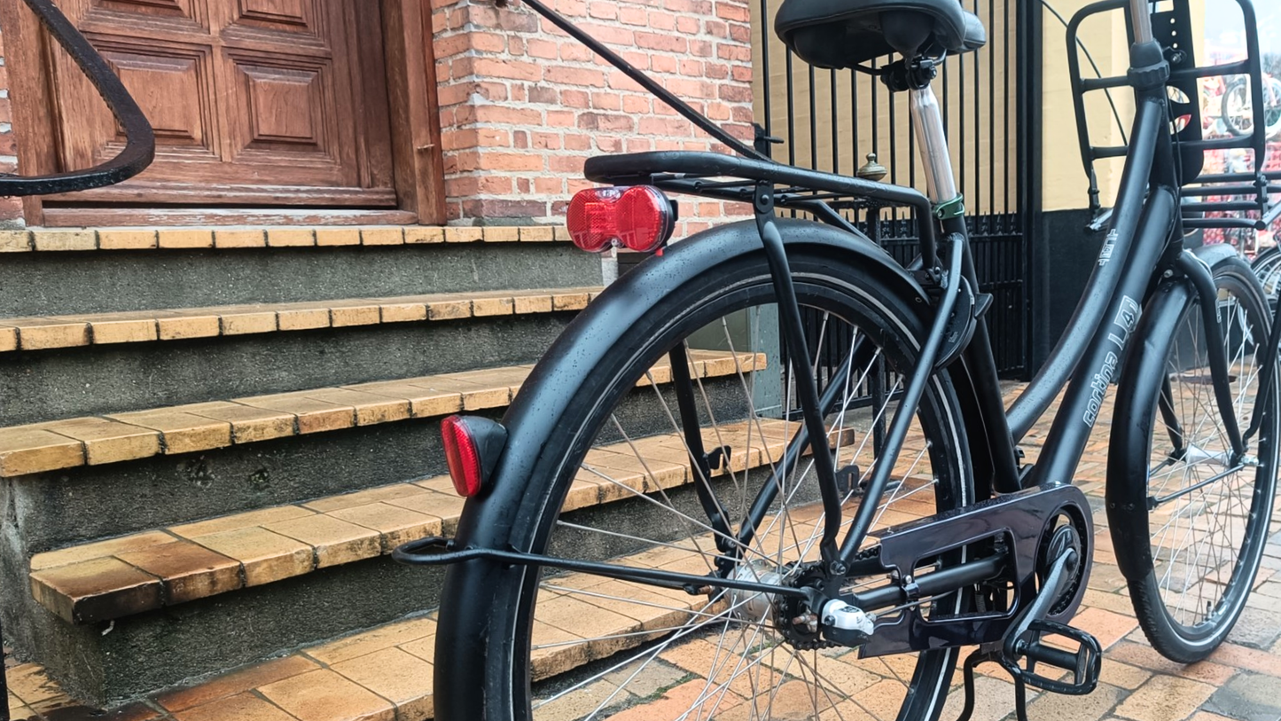 Cortina retro damecykel med front lad