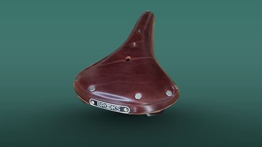 Brooks cykelsaddel bordeaux