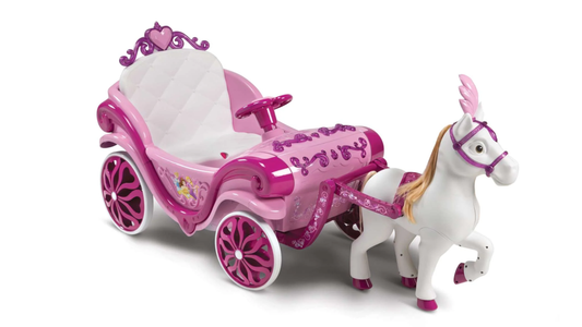 Disney Prinsesse Hest med Karret - Elektrisk Ride-On